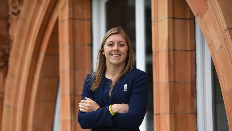 LONDON, ENGLAND - JUNE 03:  England Women's New Captain Heather Knight poses for a photograph at Lord's Cricket Ground on June 3, 2016 in London, England. 