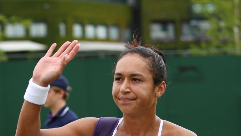 Heather Watson's Wimbledon bid is over after a first round defeat