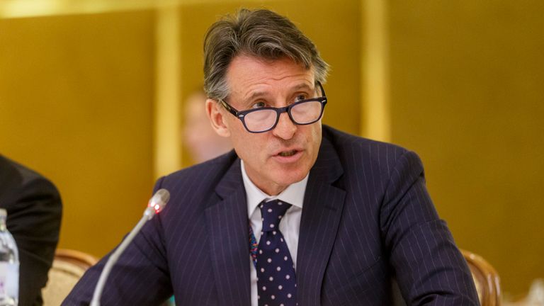 IAAF President Sebastian Coe speaks during a meeting of the IAAF Council at the Grand Hotel on June 17, 2016 in Vienna, Austria