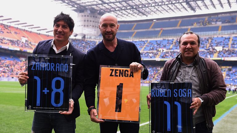 Even Zamorano's tribute shirt carried the plus sign!