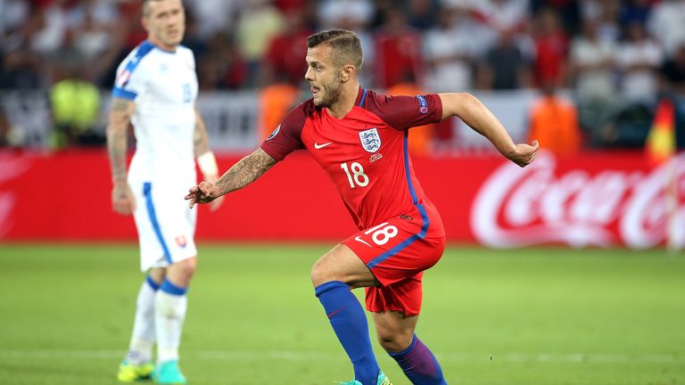 Jack Wilshire of England in action