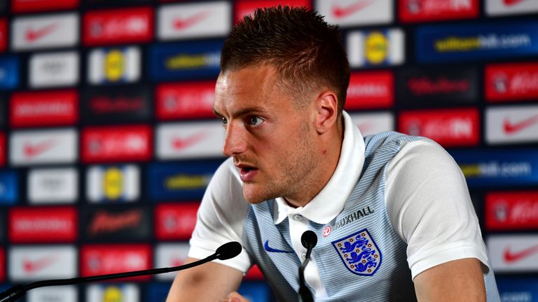 Jamie Vardy is aiming to make his way into Roy Hodgson's starting XI