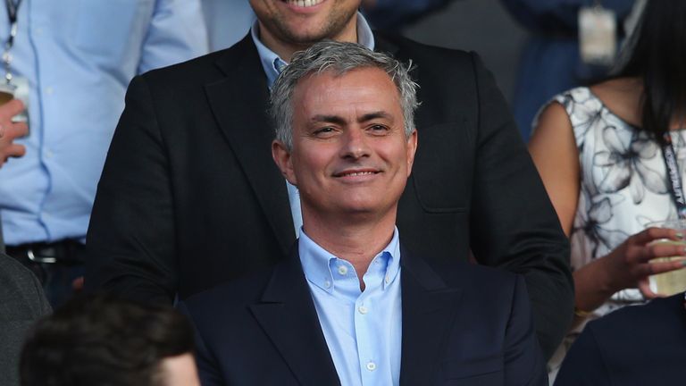 Manchester United boss Jose Mourinho was at Old Trafford for the Soccer Aid 2016 match