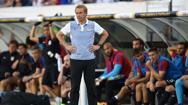 USA's coach Jurgen Klinsmann is pictured during the Copa America Centenario football tournament