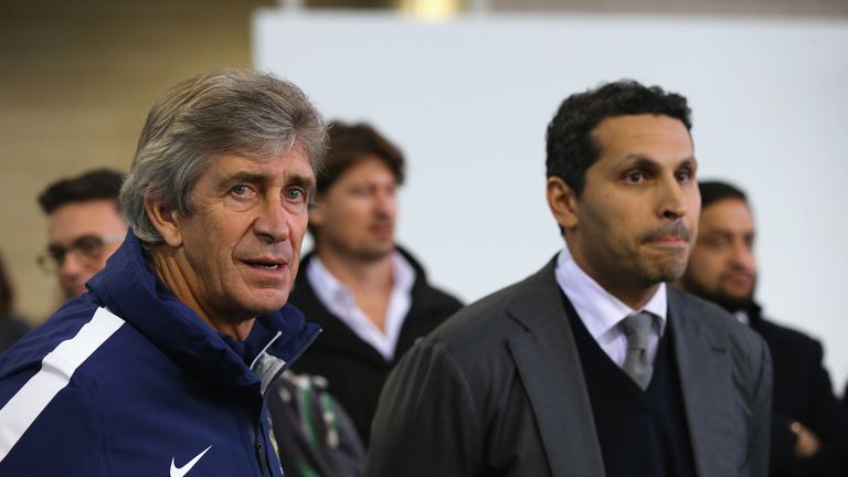 Khaldoon Al Mubarek (right) admitted last season was a disappointment for Manchester City