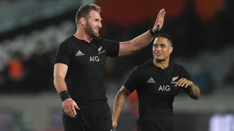  Kieran Read (L) and Aaron Smith