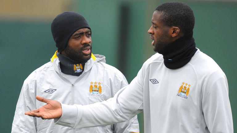 Kolo Toure (L) and his brother Yaya Toure are two Ivorians to play in the Premier League
