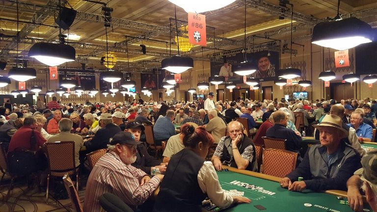 The Super Seniors event at the World Series of Poker in Las Vegas.