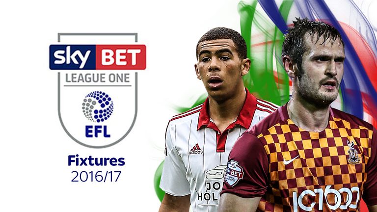 The League One 2016/17 fixtures are out - follow the links below for your club's schedule