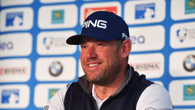 STOCKHOLM, SWEDEN - JUNE 01:  Lee Westwood of England talks with the media during his press conference prior to the start of the Nordea Masters at Bro Hof 