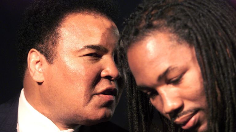 Muhammad Ali was an inspiration to heavyweight boxer Lennox Lewis