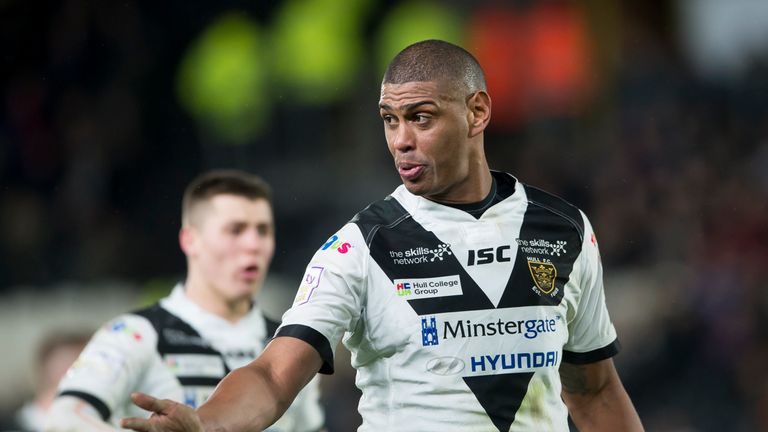  Hull FC v Salford Red Devils - KC Stadium, Kingston upon Hull, England - Hull FC's Leon Pryce.
