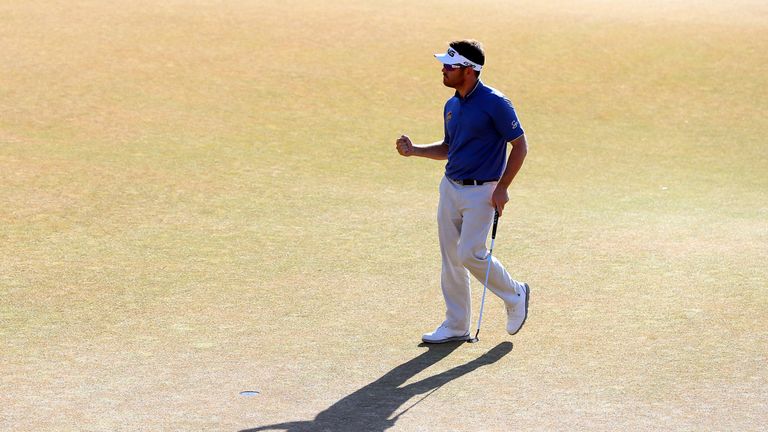 Oosthuizen set the clubhouse target with a record-breaking back nine