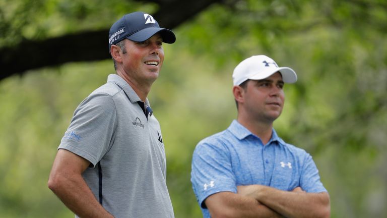 Matt Kuchar waits to hit his tee shot on the par 3 4th during the final round of The Memorial Tournament at Muirfield Village Golf Club