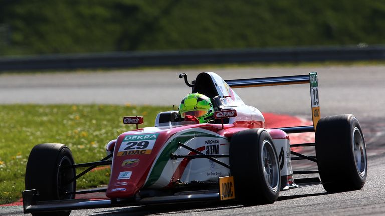 Mick Schumacher in action