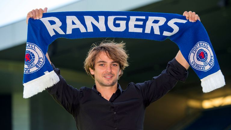 Rangers' newest signing Niko Kranjcar is unveiled at Ibrox