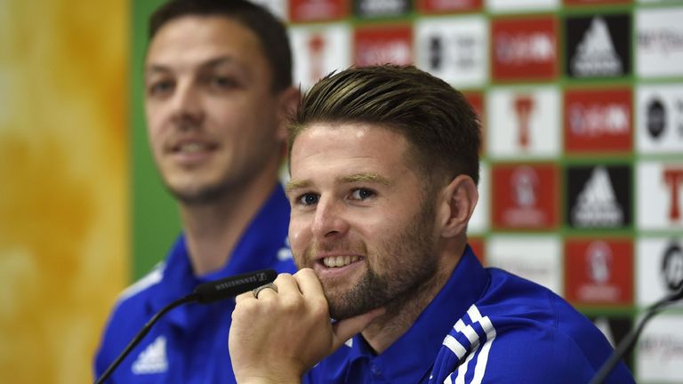 Northern Ireland's Chris Baird (left) and Oliver Norwood are delighted with their Euro 2016 base