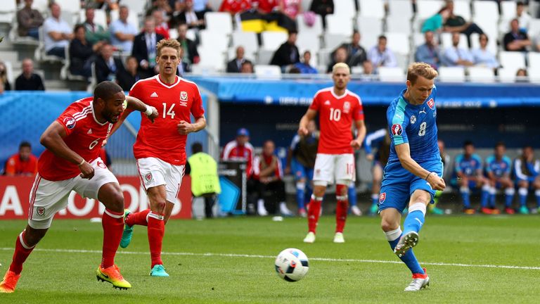 Ondrej Duda equalises for Slovakia