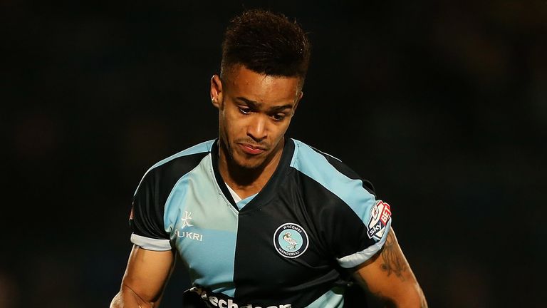 HIGH WYCOMBE, ENGLAND - NOVEMBER 17:  Paris Cowan-Hall of Wycombe in action during the Sky Bet League Two match between Wycombe Wanderers and Burton Albion