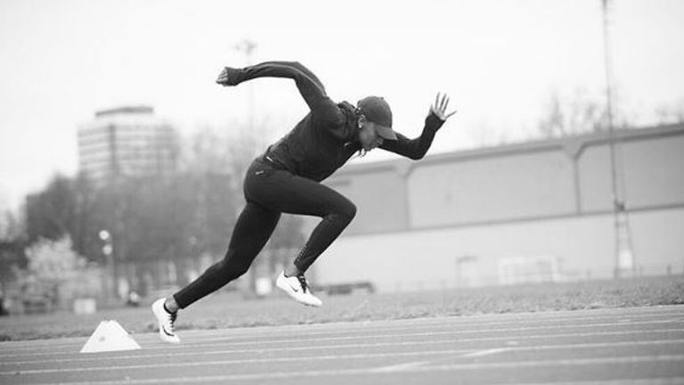 Perri is slowly getting back into shape after six months of good health