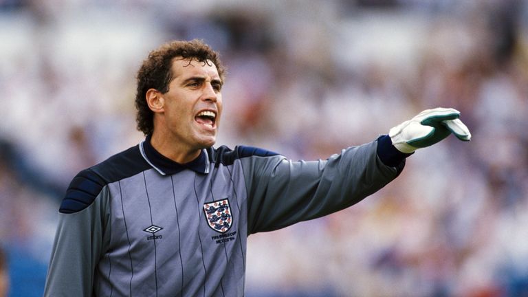England goalkeeper Peter Shilton in action during the FIFA 1986 World Cup