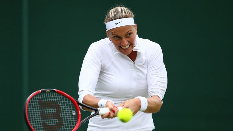 Two-time Wimbledon champion Petra Kvitova beat Sorana Cirstea in straight sets