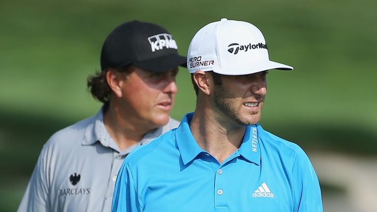 Phil Mickelson and Dustin Johnson have been grouped together for the first two rounds
