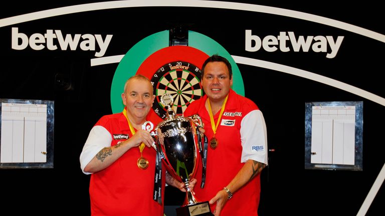 Phil Taylor and Adrian Lewis teamed up to win the World Cup of Darts