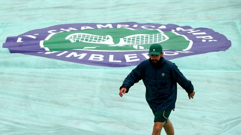 But the rain returned early evening and a backlog of matches is rapidly building up