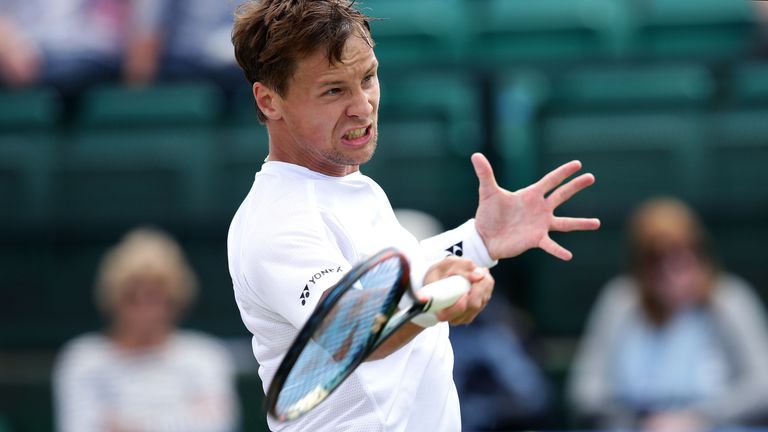 Lithuania's Ricardas Berankis will provide Willis' first round opposition at Wimbledon