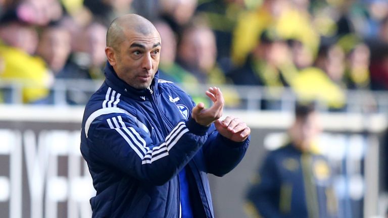 Roberto di Matteo in his time as Schalke 04 manager