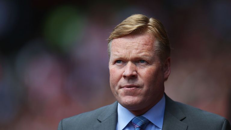 SOUTHAMPTON, ENGLAND - MAY 15:  Ronald Koeman the manager of Southampton looks on during the Barclays Premier League match between Southampton and Crystal 