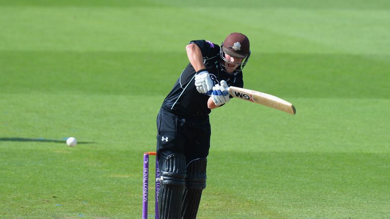 Rory Burns of Surrey bats during the Royal London One-Day Cup Quarter Final match between Surrey and Kent at The Kia Oval