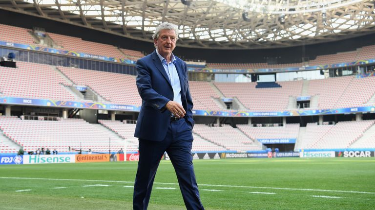 Hodgson and England have inspected the pitch ahead of Monday's Iceland showdown
