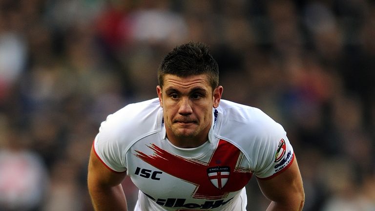 Chris Heighington of England during the 2011 Four Nations