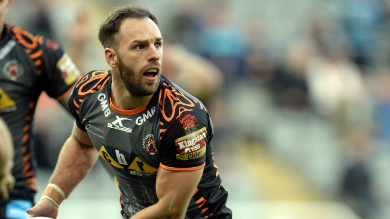 Luke Gale of Castleford Tigers during the Super League match against Wakefield
