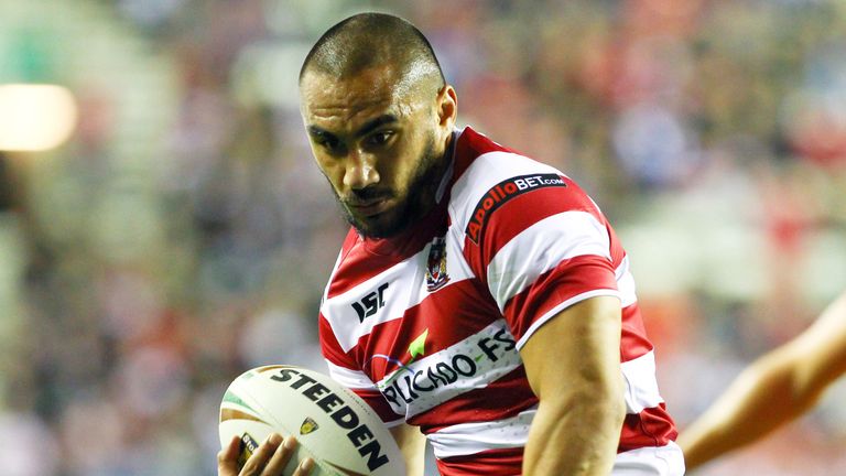 Thomas Leuluai in action for Wigan