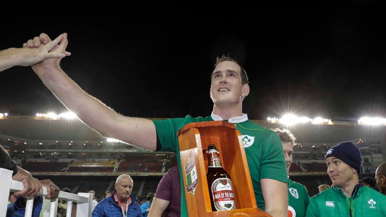 Devin Toner was Man of the Match against the Springboks in Cape Town