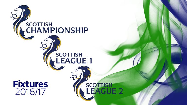 Scottish league fixtures 2016/17