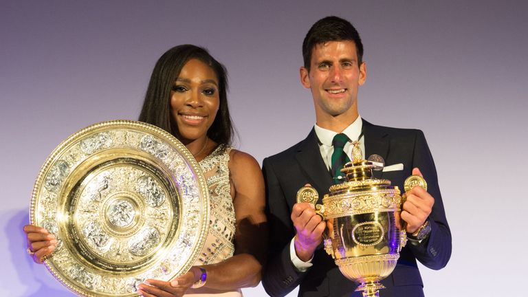 Serena Williams and Novak Djokovic top the Wimbledon seedings as they defend their titles
