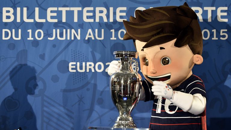 Super Victor mascot, Henri Delaunay trophy, Euro 2016, European Championship