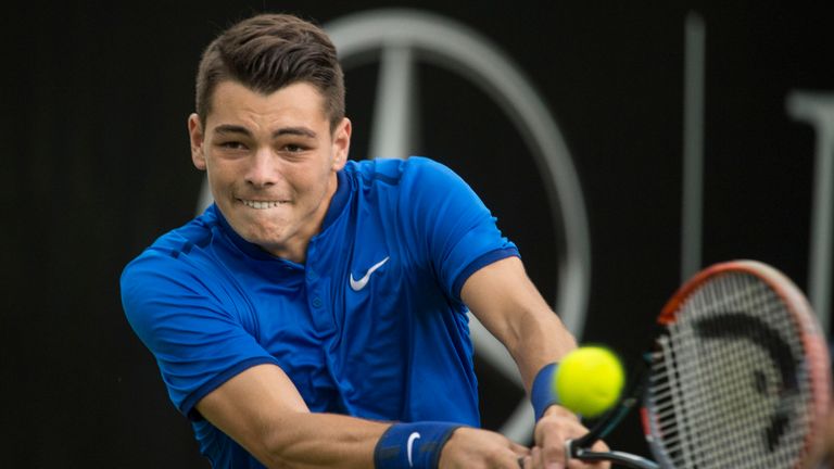 American youngster Taylor Fritz gave Federer a tough work-out