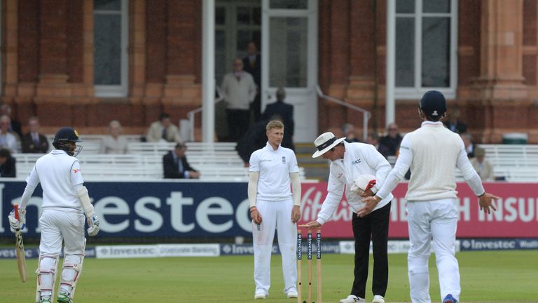 Rain stops play during day five of the Investec Third Test match at Lord's, London
