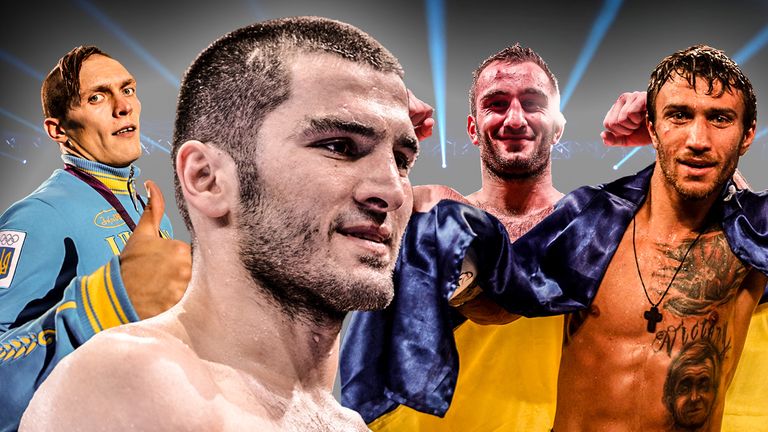 (L to R): Usyk, Beterbiev, Gassiev and Lomachenko lead charge