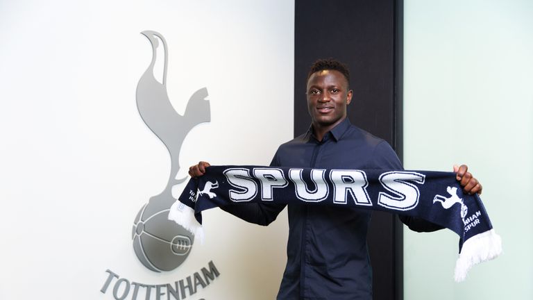 Victor Wanyama poses at the Tottenham Hotspur FC training ground (GETTY PREMIUM)