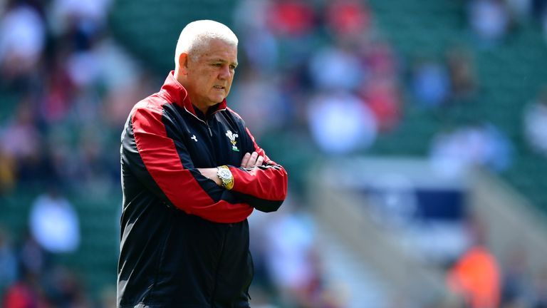 LONDON, ENGLAND - MAY 29:  Warren Gatland, Head Coach of Wales looks on prior to the Old Mutual Wealth Cup match between England and Wales at Twickenham St