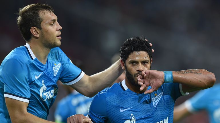 Hulk (r) and Dzyuba (l) have formed a productive little and large partnership at Zenit