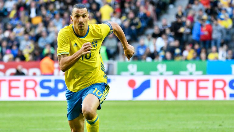 Zlatan Ibrahimovic is considered Sweden's main threat