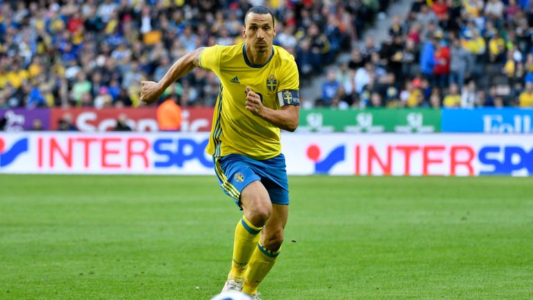 SOLNA, SWEDEN - JUNE 05: Zlatan Ibrahimovic of Sweden during the international friendly between Sweden and Wales at Friends Arena on June 5, 2016 in Solna,