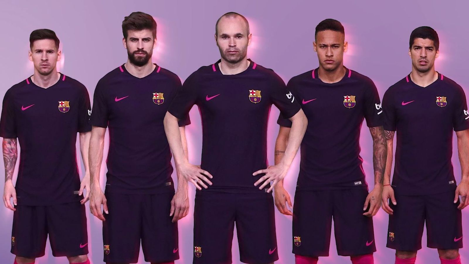 Haiku Vertrappen Lijkt op Barcelona unveil purple away kit for 2016/17 season | Football News | Sky  Sports